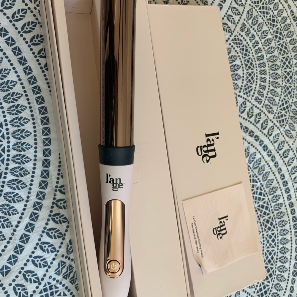 L'ange White and Gold Hair Curler